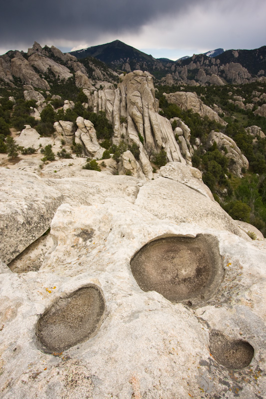 Storm Clouds Above City Of Rocks